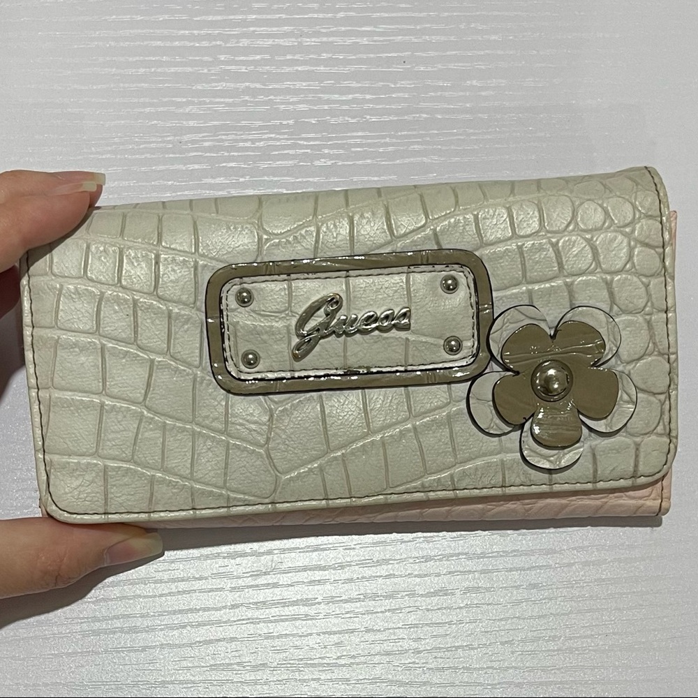 Guess Tri Color Matte Alligator Wallet - image 1